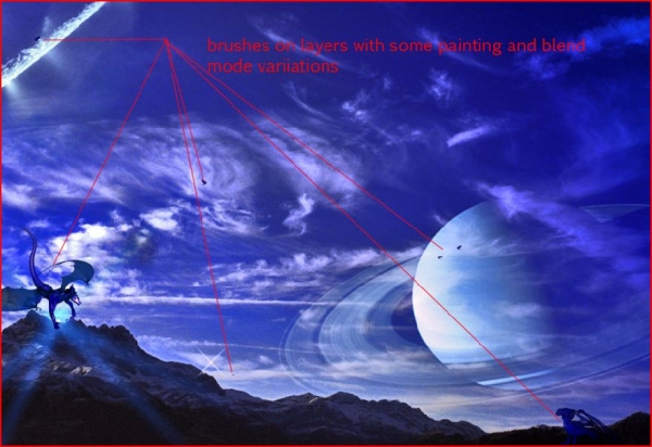 Creation of Ominous Blue: Step 4